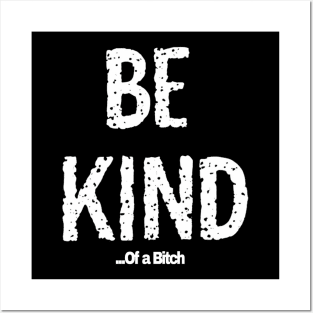 Funny Saying be kind of a bitch Posters and Art